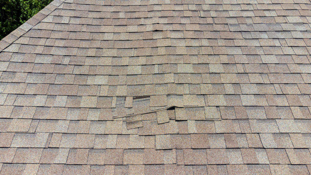 damaged roof