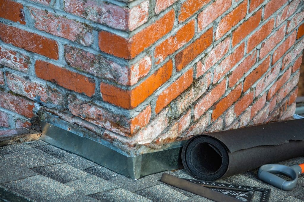 Roof valley area where ice-and-water shield is applied for extra leak protection.